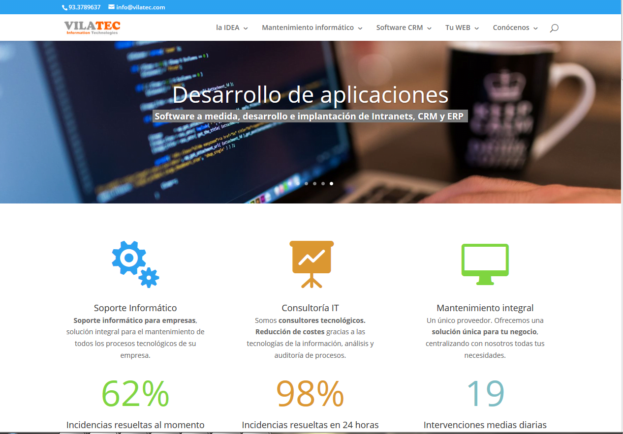 VilaTec 2.0, nova web
