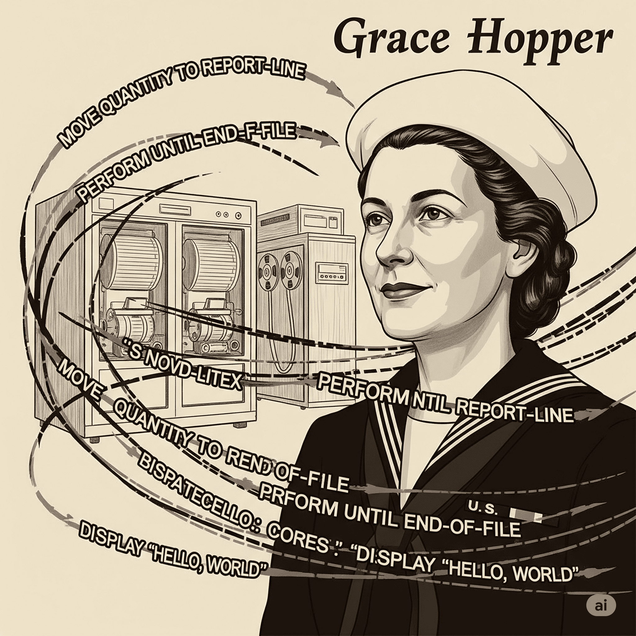 Grace Hopper y COBOL: La Historia del Lenguaje Creado para que los 'Jefes' Entendieran a los Ordenadores
