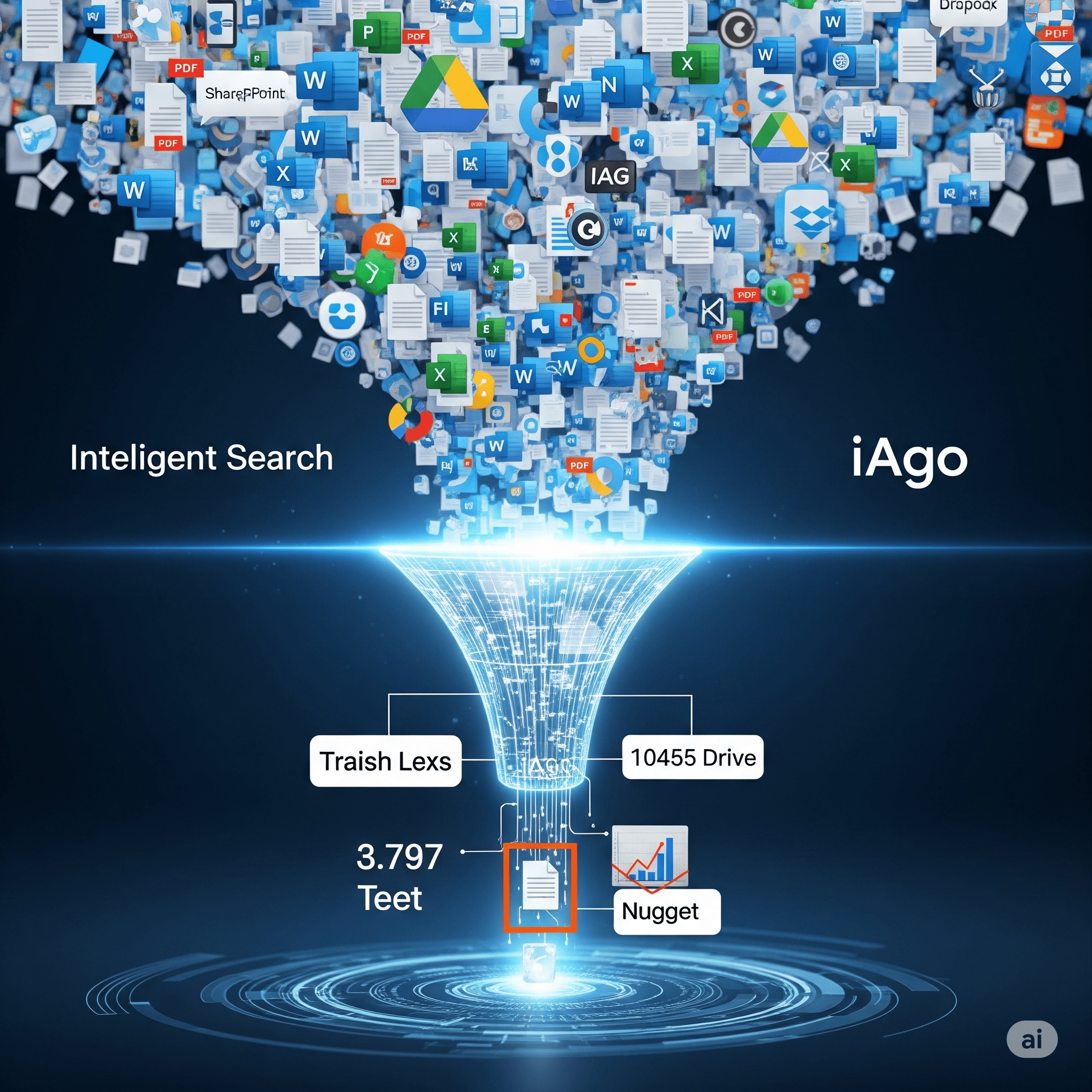 IAgo y la Búsqueda Inteligente: Cómo Encontrar al Instante el Dato que Necesitas en tu Nube (SharePoint, Drive, etc.)
