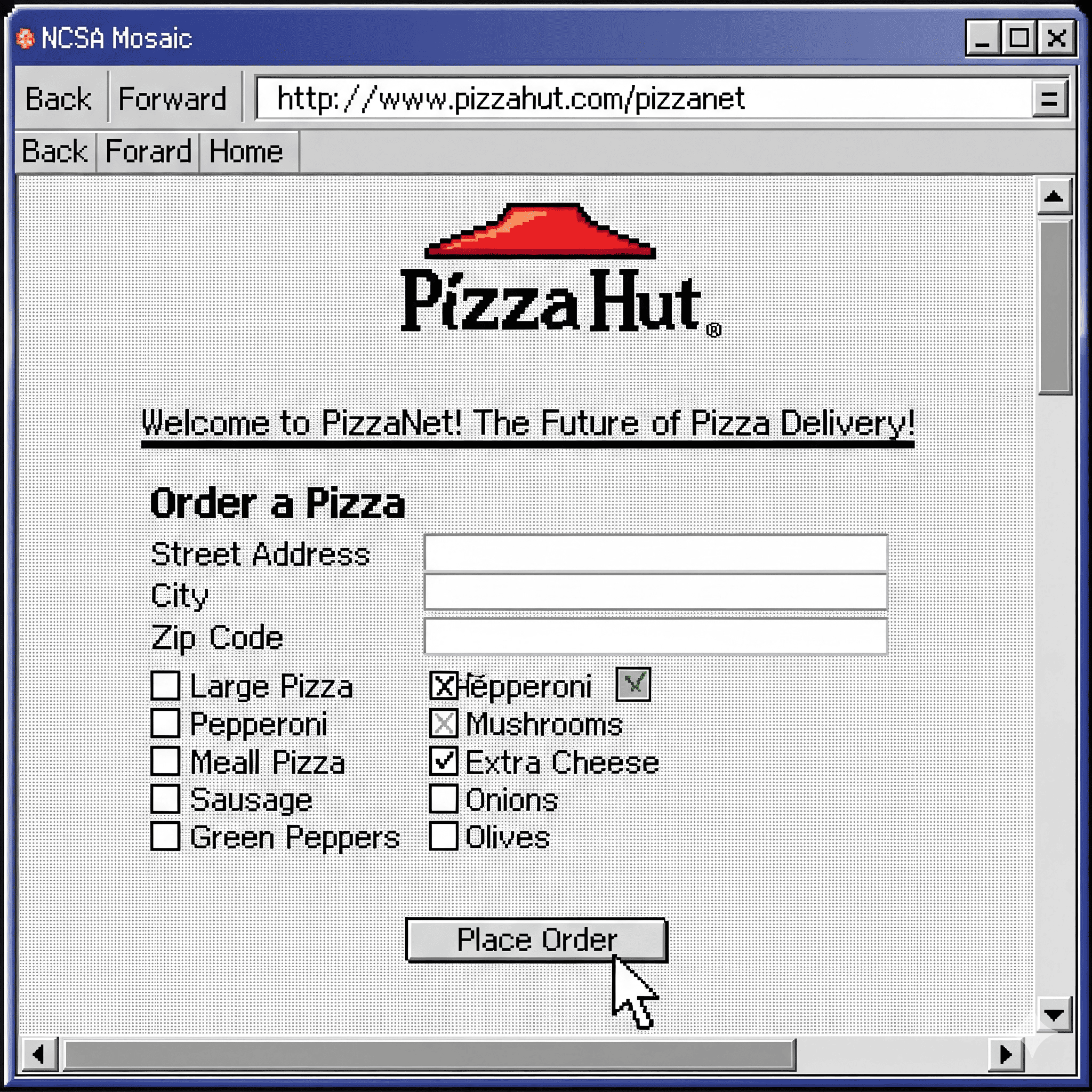 PizzaNet: La Divertida Historia de la Primera Pizza Pedida por Internet y el Nacimiento del E-Commerce (1994)