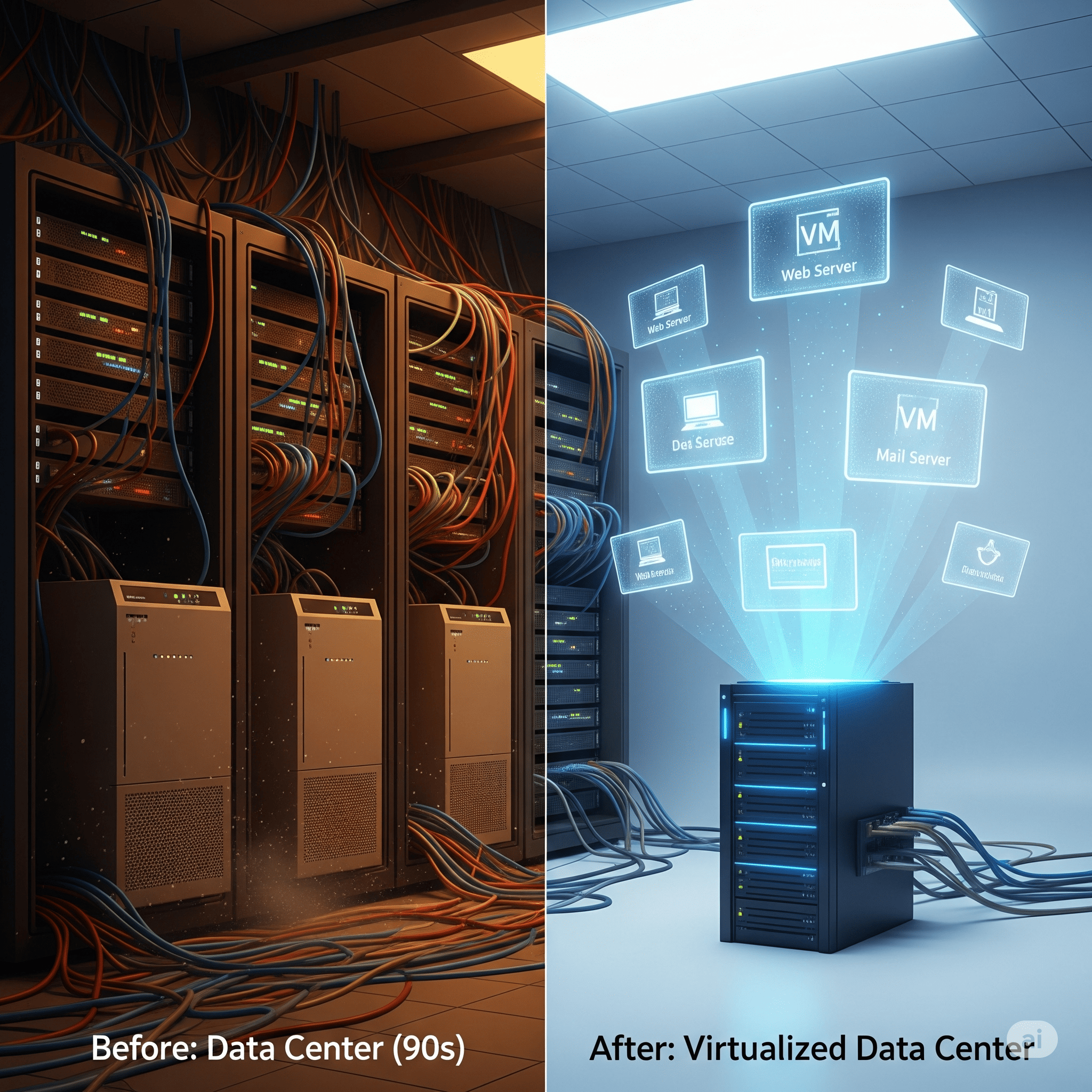 La Revolución Silenciosa de VMware: Cómo la Virtualización Redefinió el Centro de Datos para Siempre