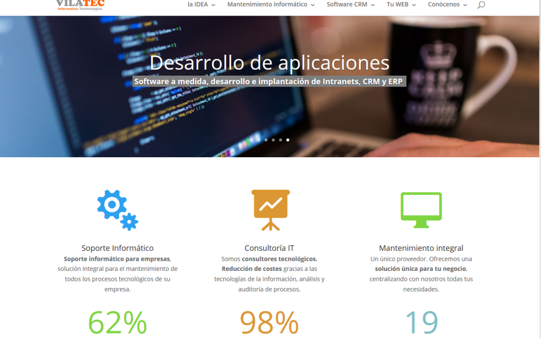 nueva web vilatec